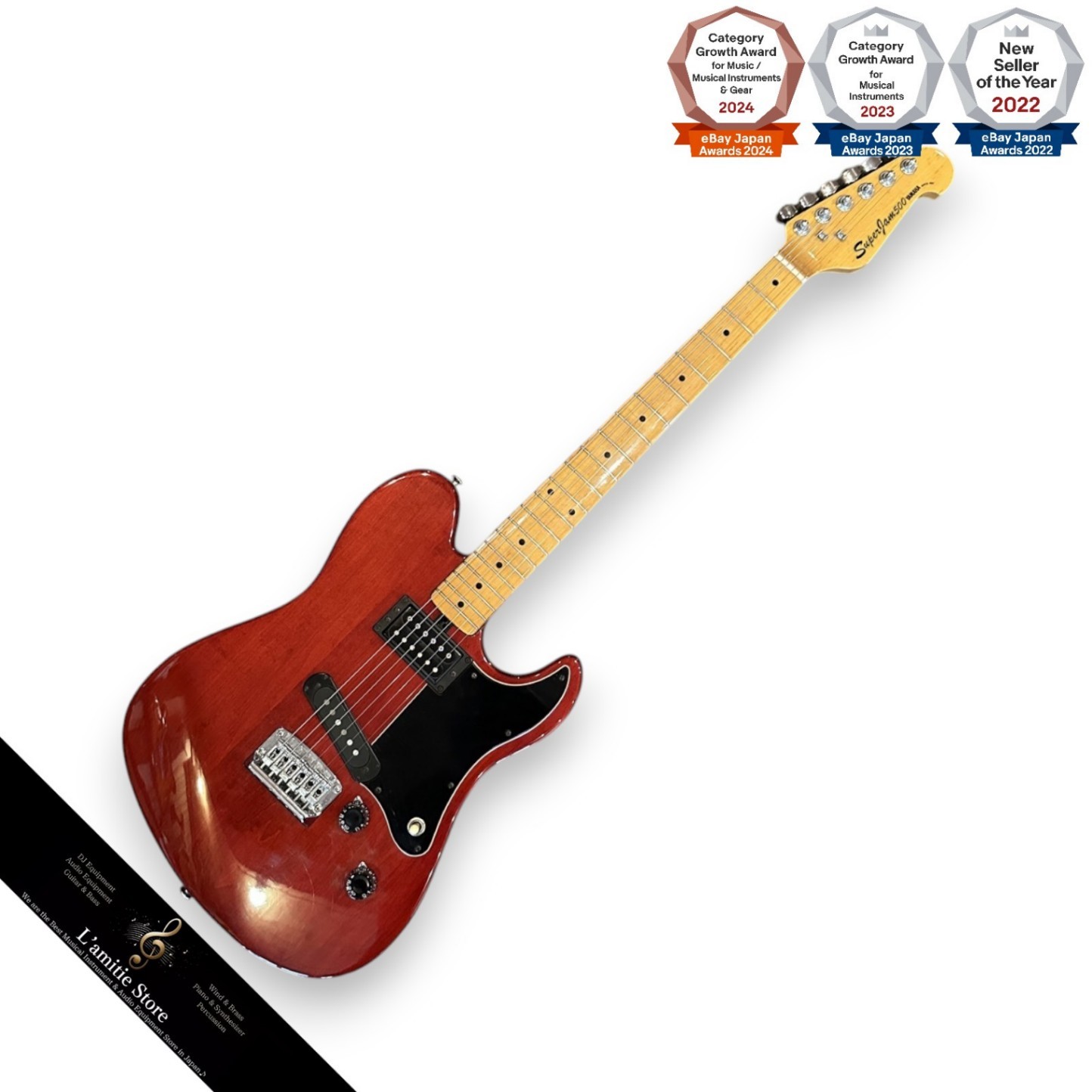 Yamaha SJ500 1980 Telecaster Electric Guitar Parson Red Alder Body