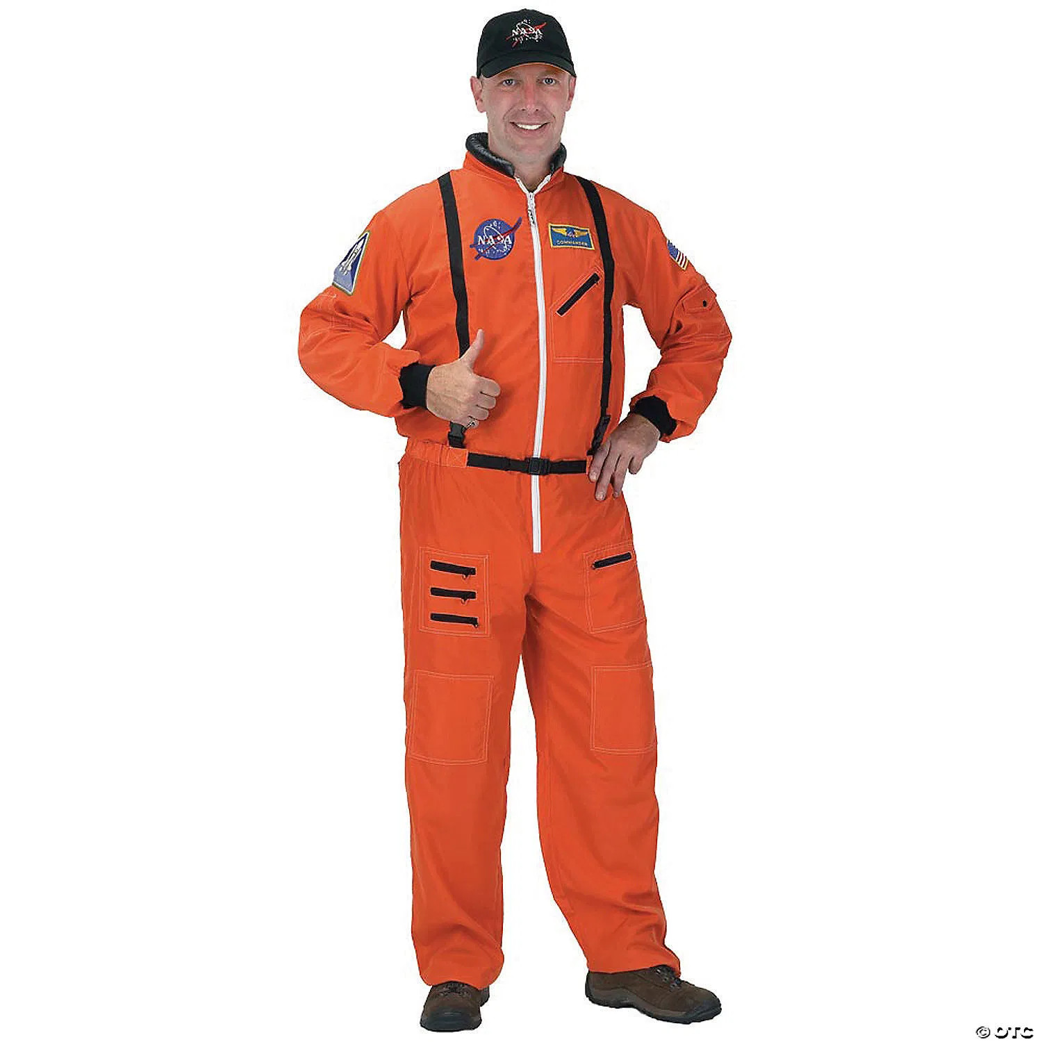 Adult astronaut suit orange large