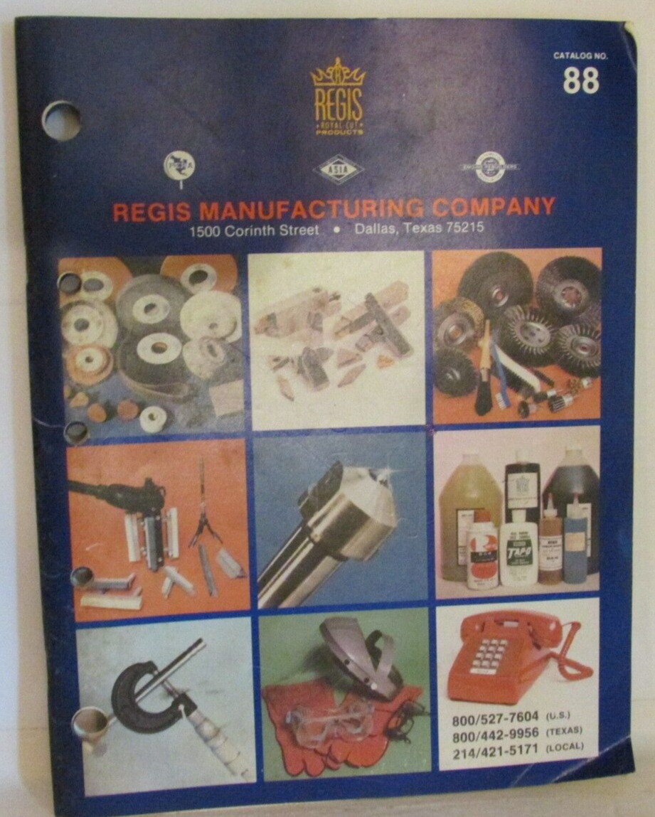 REGIS catalog No. 88 Tools Auto Parts Dallas Texas