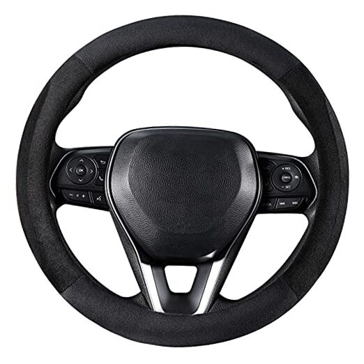  Steering Wheel Cover for Car, Standard Size 14.5-15 inch, Auto Interior 