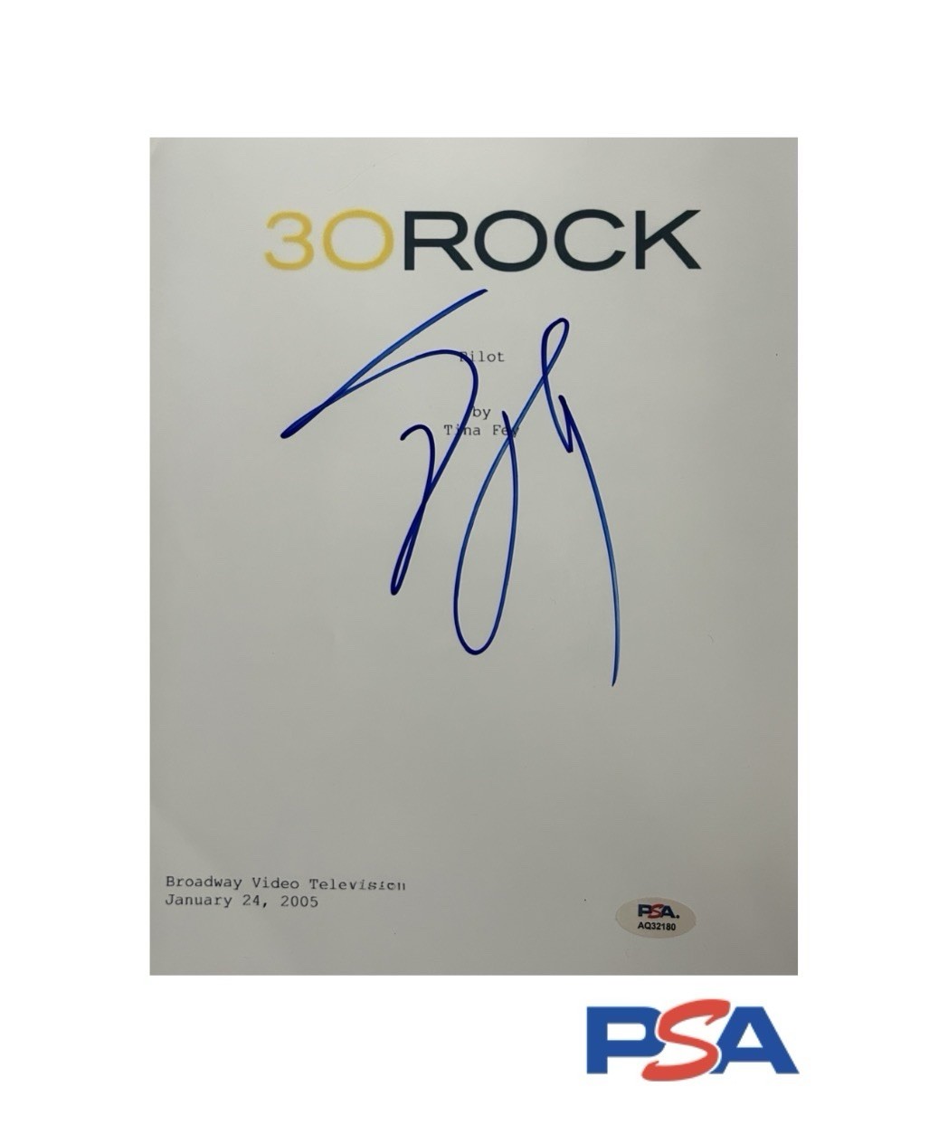 Tracy Morgan Signed Autograph 30 Rock Script Cover PILOT Screenplay PSA DNA COA