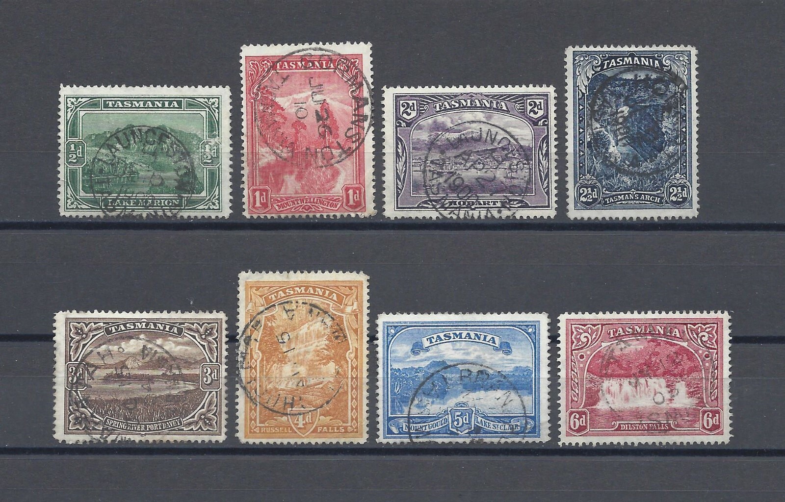 AUSTRALIA/TASMANIA 1899/1900 SG 229/236 USED