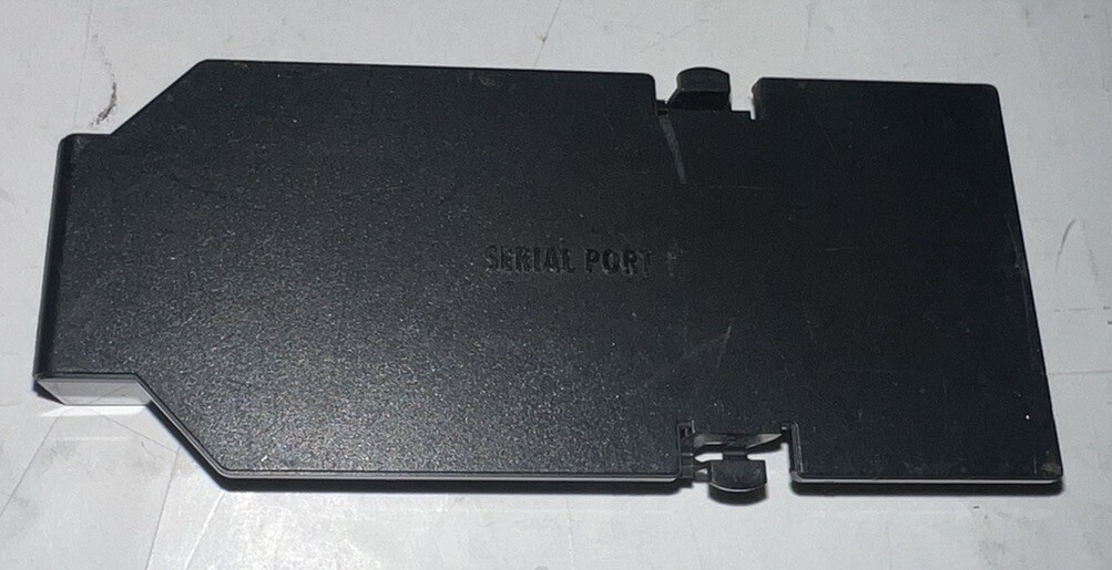 Nintendo Gamecube OEM Serial Port 1 Plate Cover Black Replacement