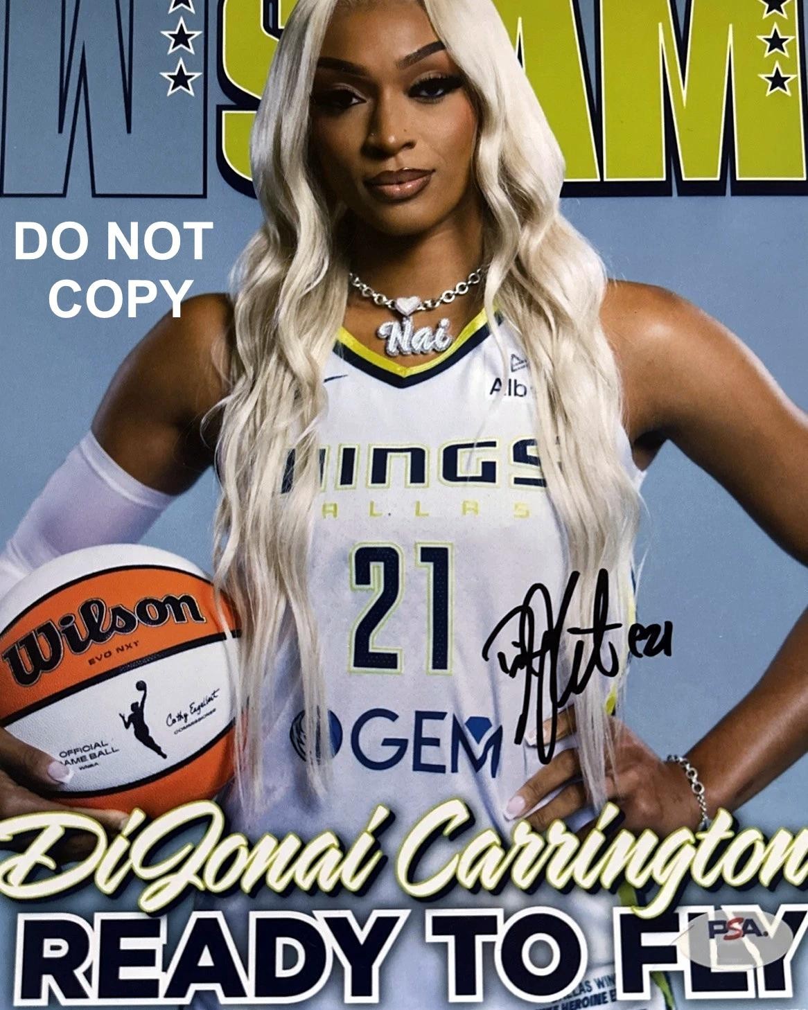 DiJonai Carrington DALLAS WINGS Signed Autographed REPRINT 8x10 Photo RP