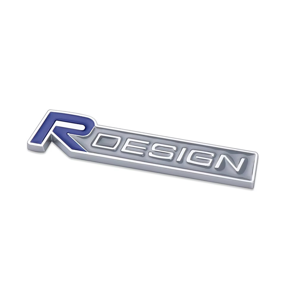 3D Metal R Design Badge Car Front Grille Badge for  Rdesign V40 V50 S40 S80 XC60