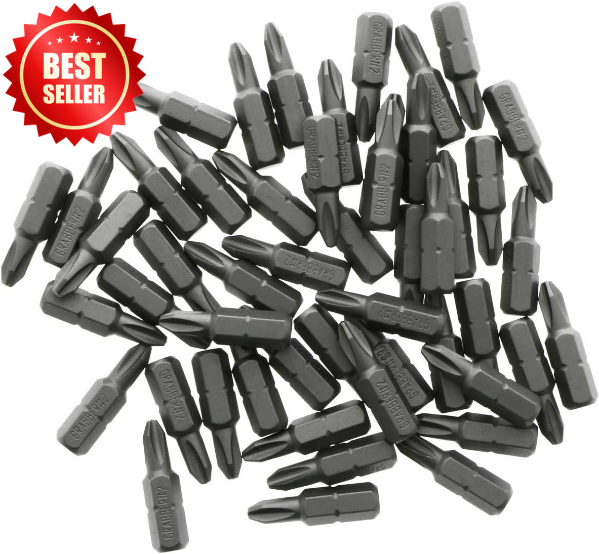 50 PC #2 Reduced Phillips Drywall Screwdriver Bit Tips Insert Bulk US