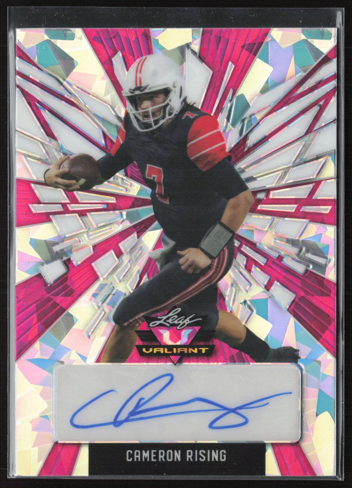 2022 Leaf Valiant Cameron Rising Pink Crystal /5 Utah Utes #BA-CR1 Auto