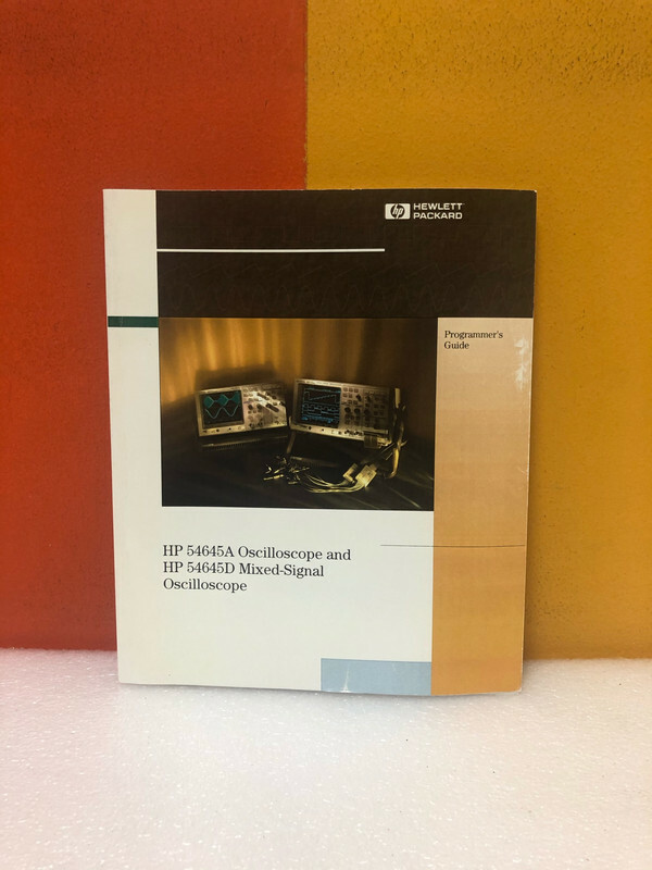 HP 54645-97000 54645A & 54645D Mixed-Signal Oscilloscope Programmer's Guide