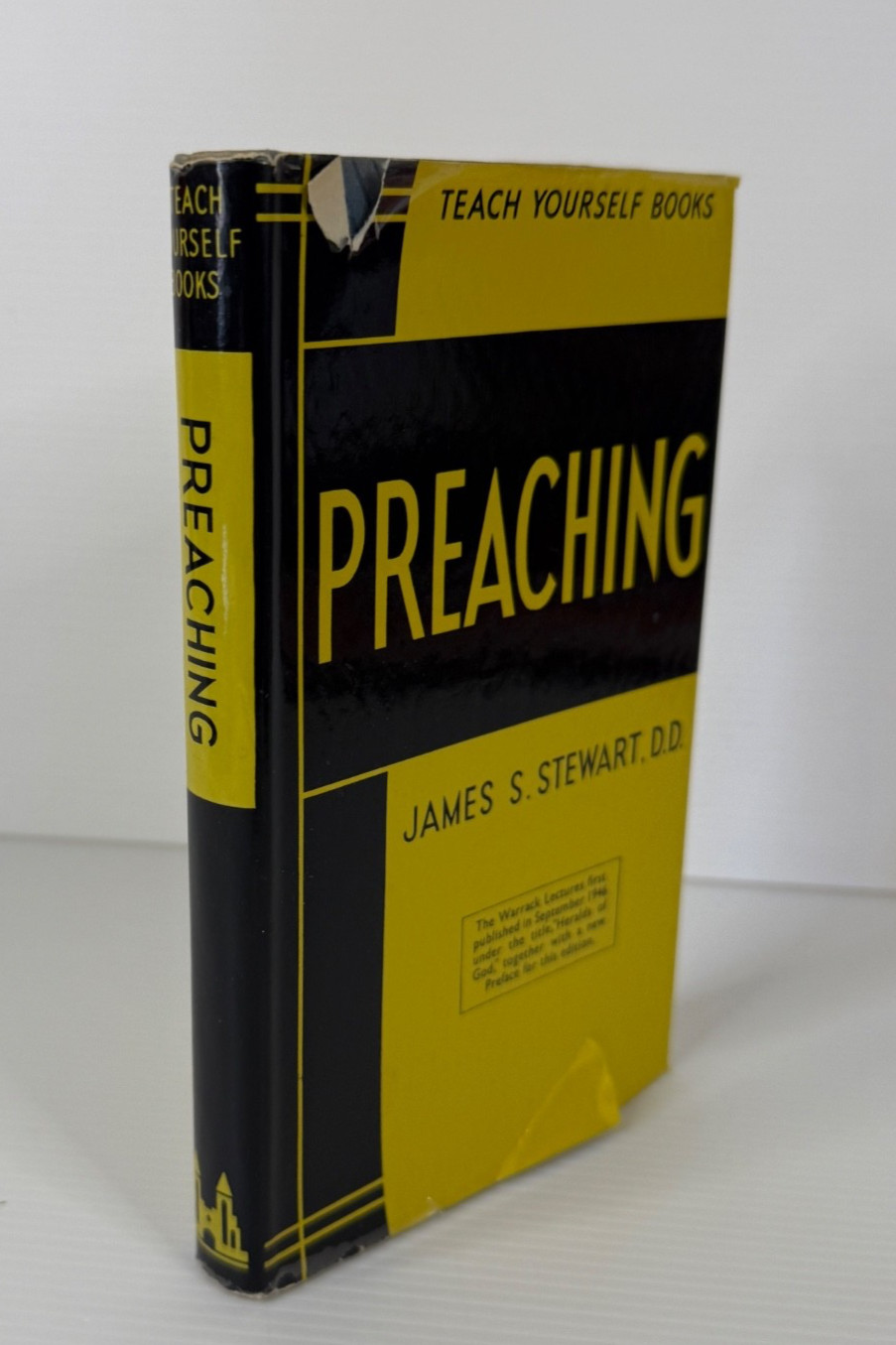 Preaching by James S. Stewart 1958 Vintage EUP Teach Yourself Book HBDJ