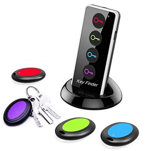 80dB Key Finder Remote RF Item Locator - 130ft Working - Gray