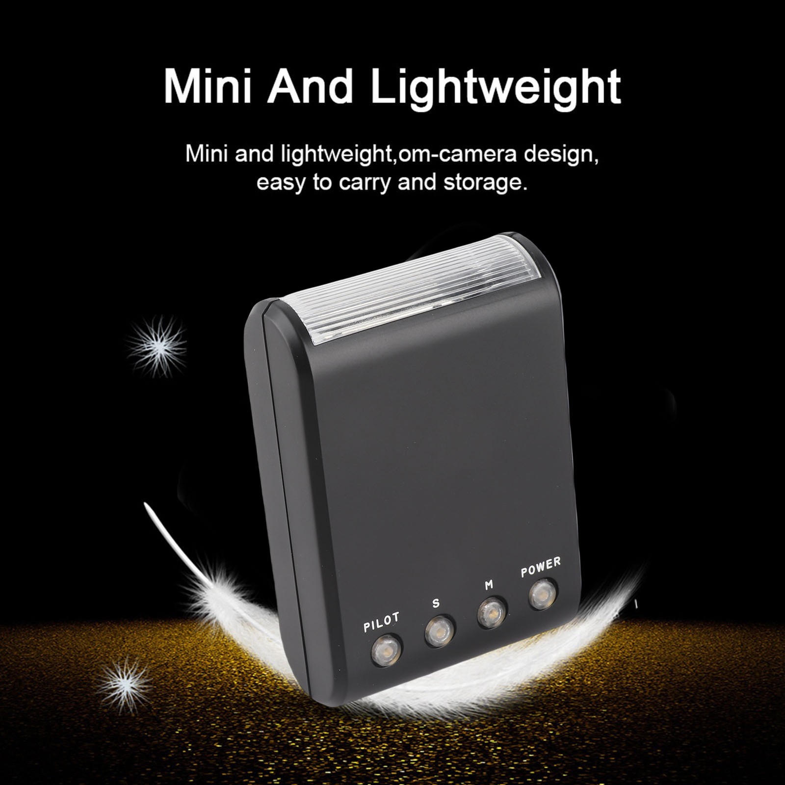 ♡ Portable Digital On Camera Hot Shoe Mount Flashlight For DSLR Cameras