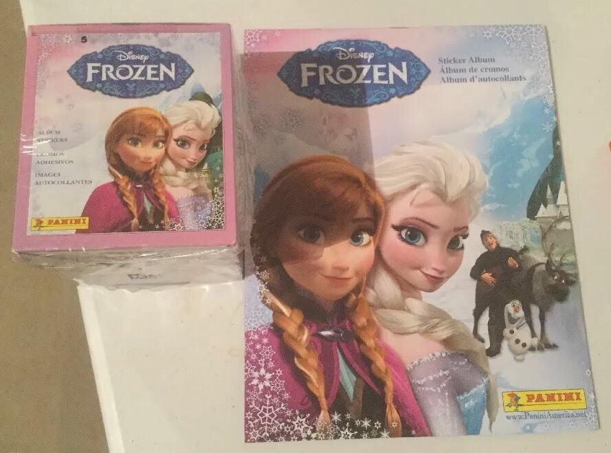 2014 PANINI. DISNEY FROZEN  50 PACK STIKER BOX &32 PAGE STIKER ALBUM