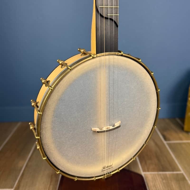 Rickard Dobson 12" Banjo with Antiqued Brass Hardware