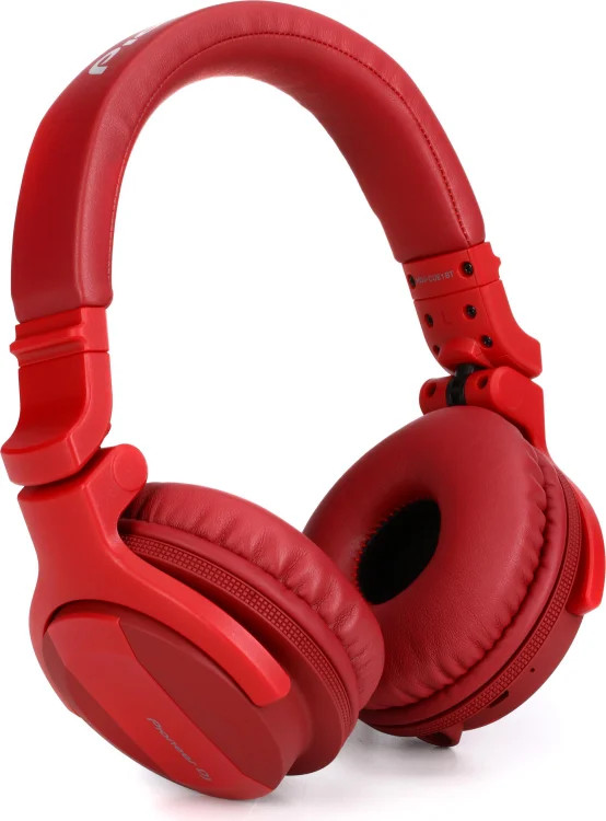 Pioneer DJ HDJ-CUE1 DJ Headphones with Bluetooth - Red