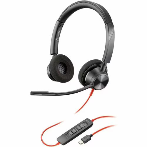 HP-New-8X219AA _ POLY BLACKWIRE 3320 STEREO USB-C HEADSET +USB-C/A ADA