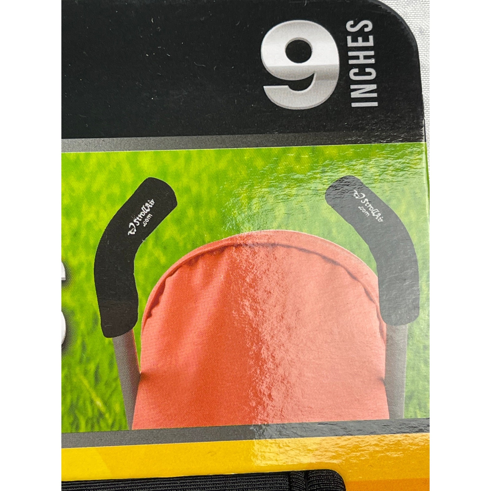 Stroller Handle Sleeves Black 2 in a Pack 9" NIP
