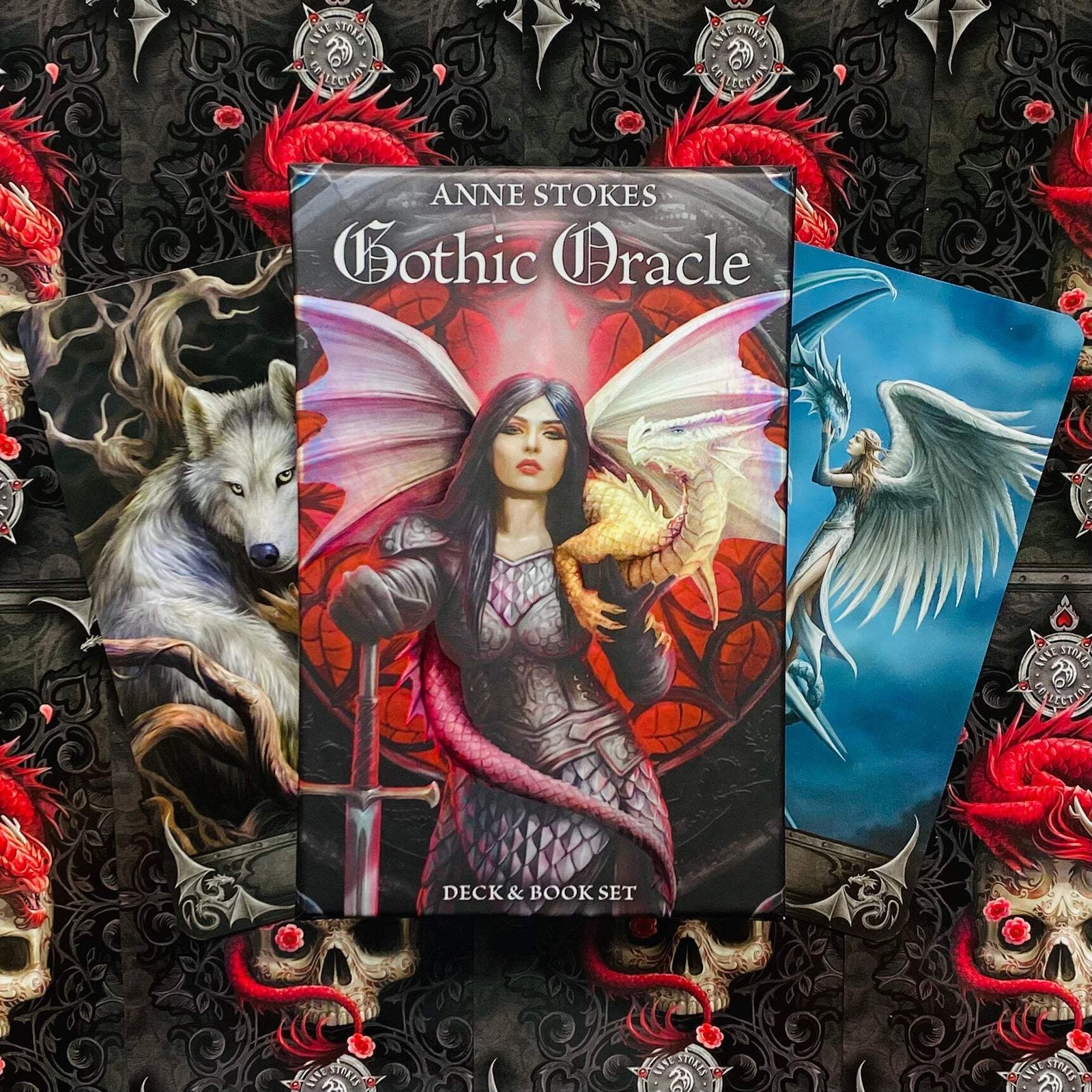 Anne Stokes Gothic Oracle Card Deck & Book Set US Games Systems Fantasy Asg48