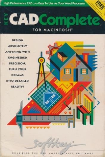 KeyCAD Complete w/ Manual MACINTOSH CAD design drafting vintage software! BOX