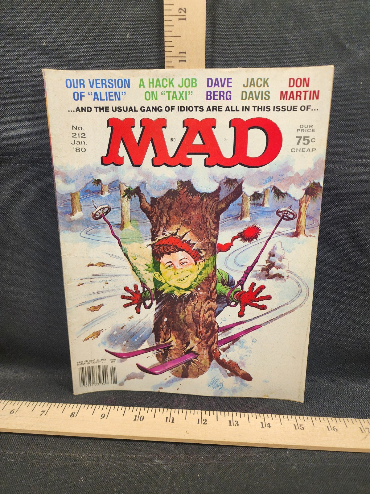 Mad Magazine #212 Jan 1980 Alien Taxi Satire Used Complete 