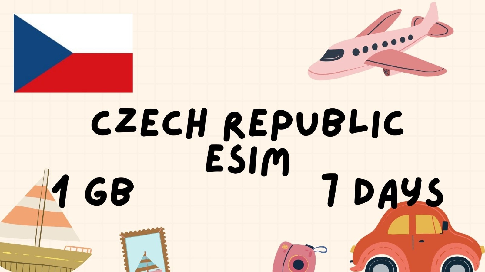 Czech Republic– 1GB Data | 7 Days | Best Value for Travelers | Openmobile