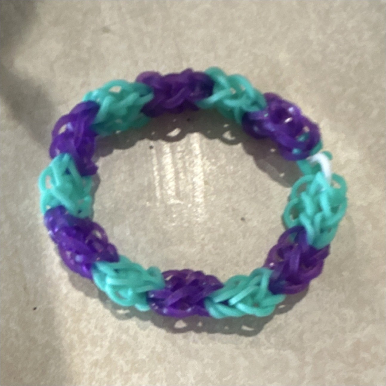 Honeycomb Rubber Bracelet Purple Blue Unisex Kids  