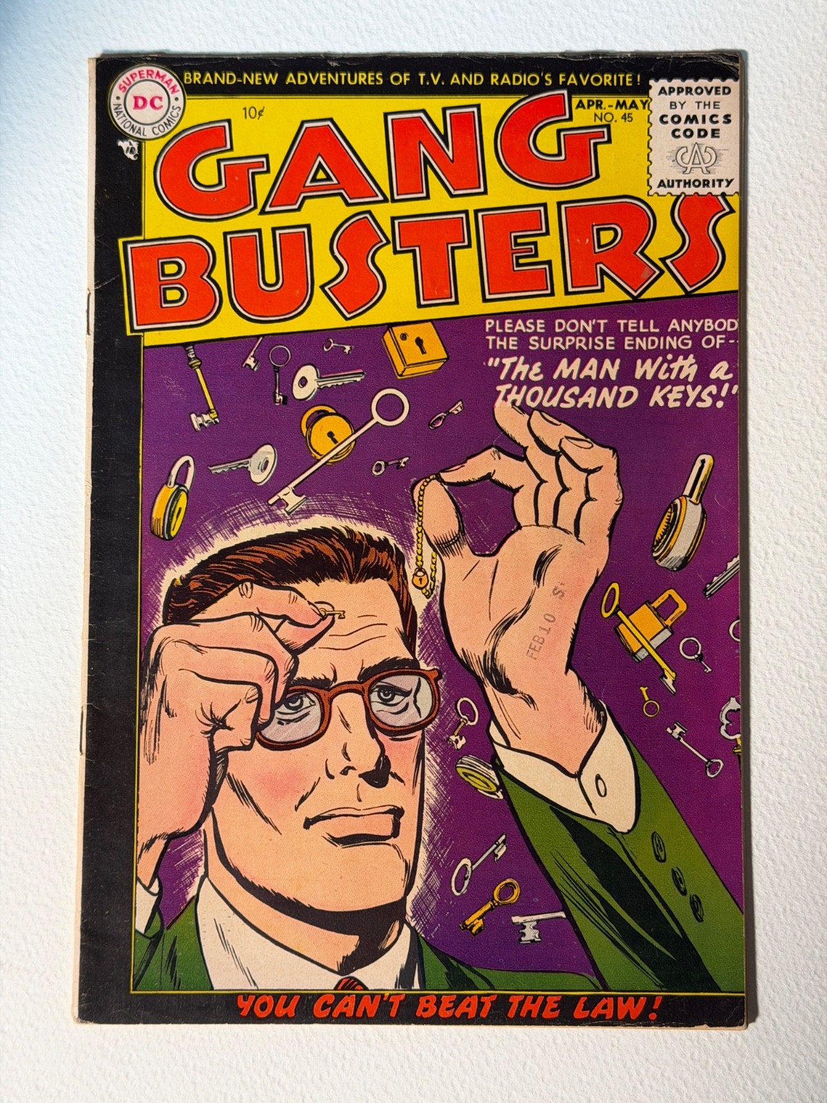 GANG BUSTERS #45  1955 - DC Comics. See Pics