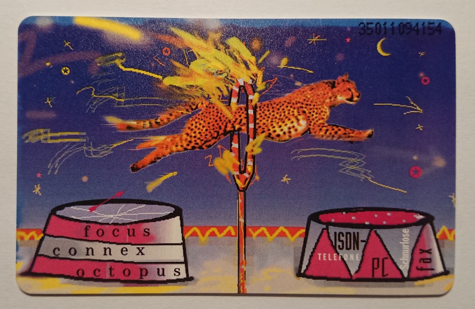 Phone Card Telefonwertkarte Trading Card 50 DM Telekom Circus Leopard Gepard