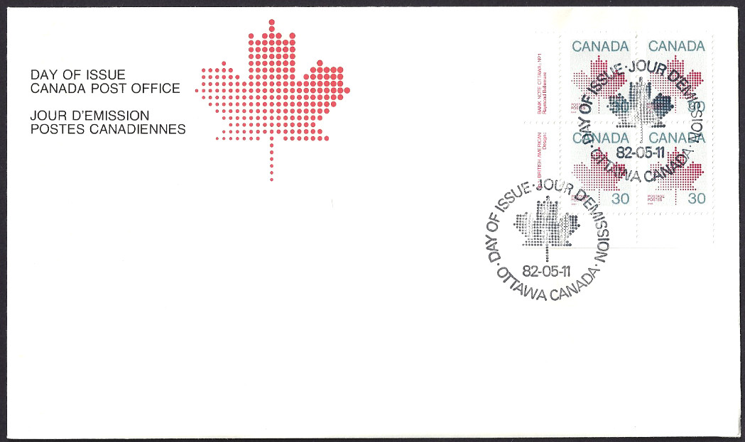 🍁Canada   #923 LLpb   "MAPLE LEAF"      Brand New  1982 First Day Cover