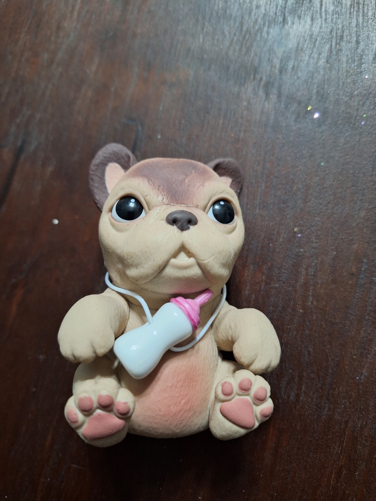 Little Live OMG Pets FRENCH BULLDOG Squishy Interactive Puppy with Bottle Tested