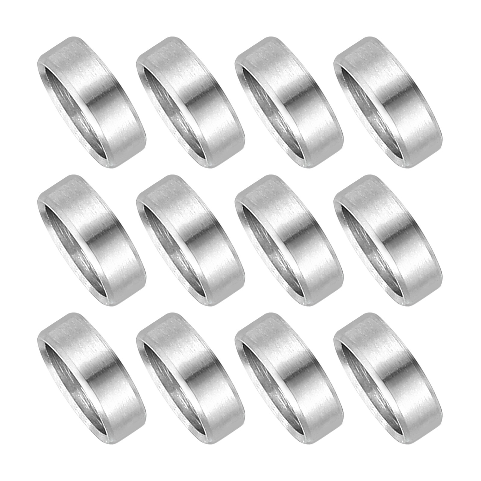 12Pcs 304 Stainless Steel Spacers, 8mm ID x 10mm OD x 2mmL for M8 Screws