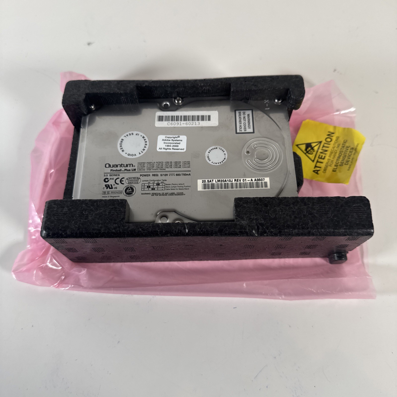 HP DESIGNJET 5000PS NEW C6091-60213 C6091-69268 / C6091-60268 5000 HDD LM20A10J