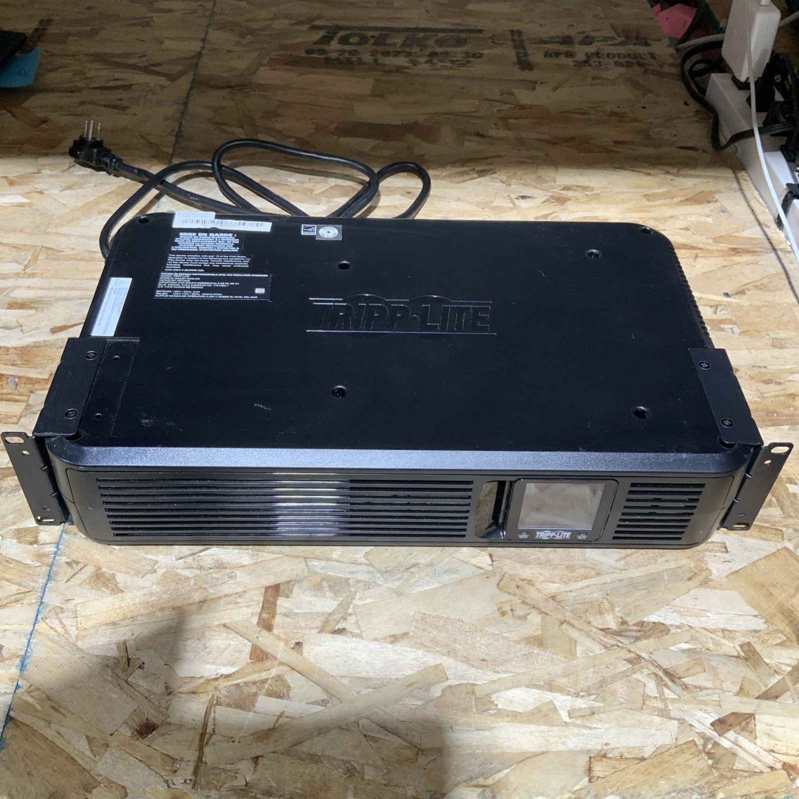 TRIPP LITE Smart 1500LCD 8 Outlets Uninterruptible Power Supply, No Batt,WORKING