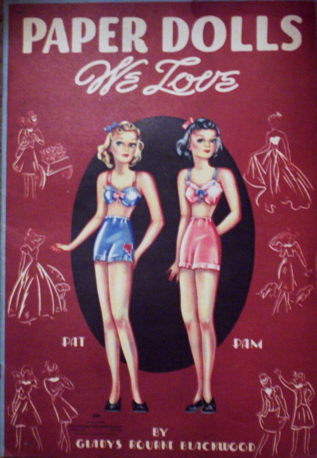 VINTAGE UNCUT 1940 PAPER DOLLS WE LOVE~#1 TOP REPRODUCTION~#1 SELLER