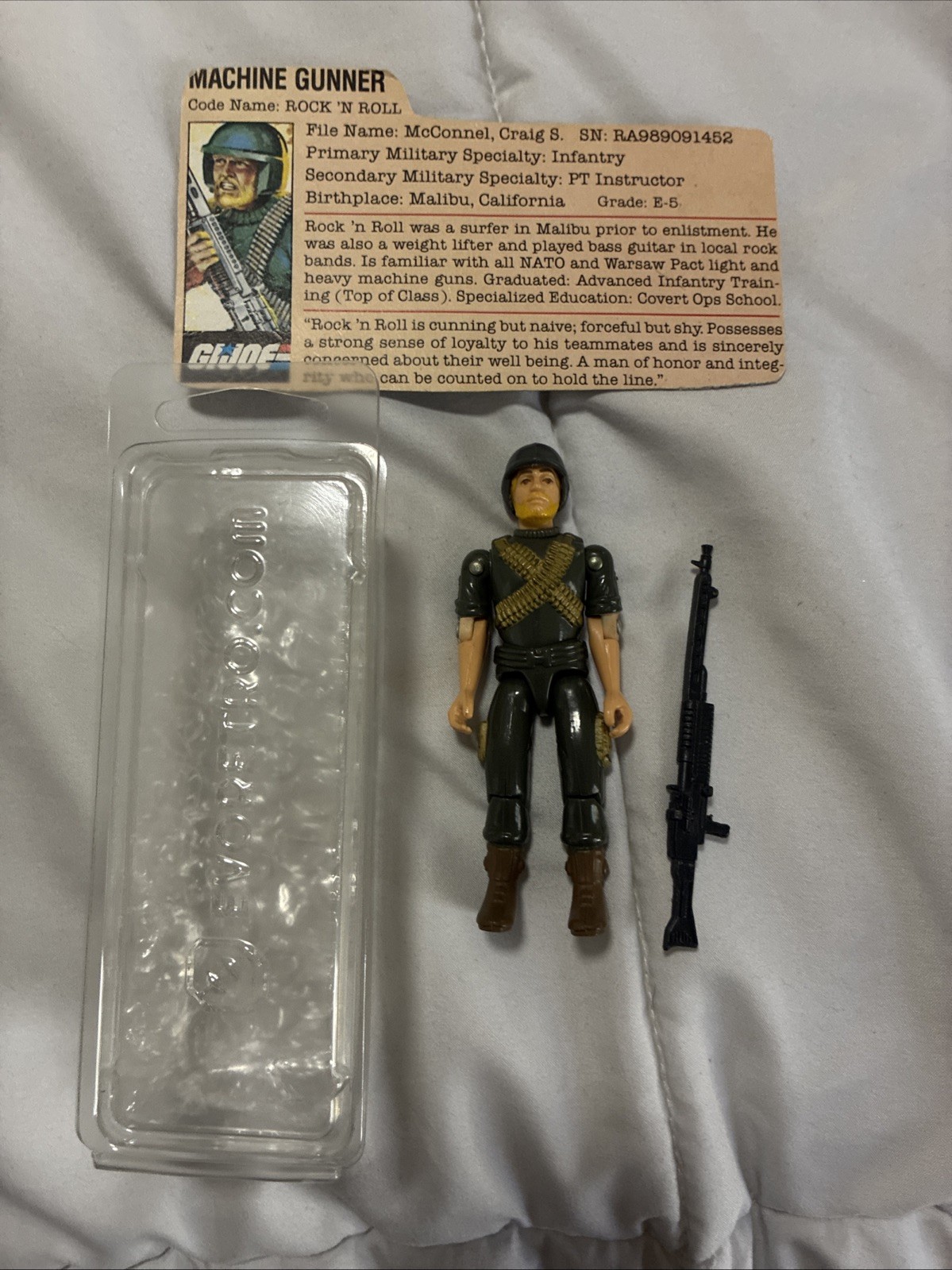 Rock ‘N Roll V1 Straight Arm Vintage 1982 Hasbro G.I. Joe ARAH Near Complete