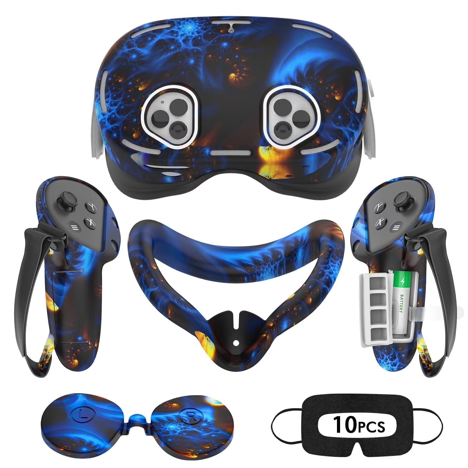 Baoyemes Silicone Cover Set for Oculus/Meta Quest 3S/XBOX Edition, VR Accessorie