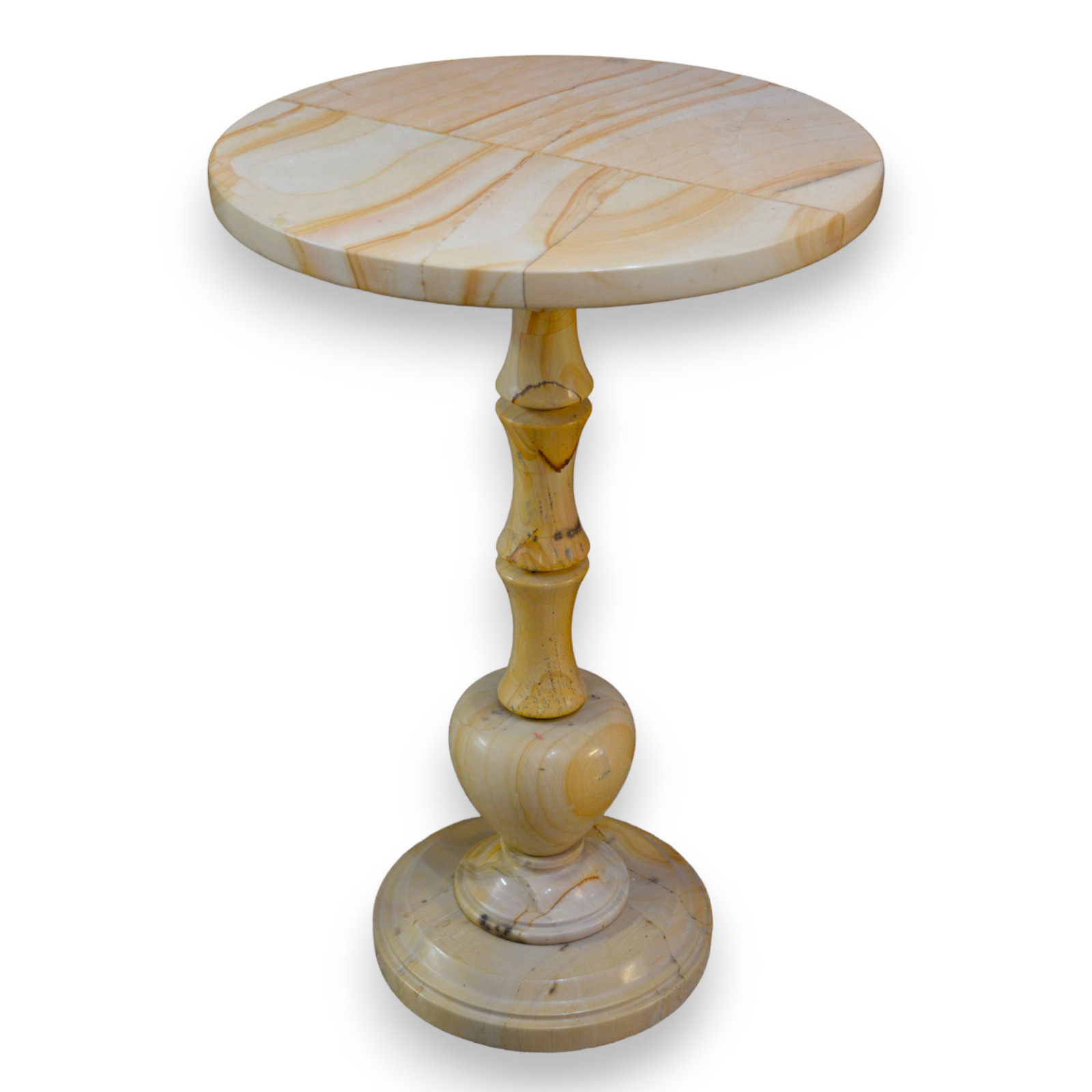 Small Table Column IN Stone Paesina Natural Luxury Finish Home Decor H 60 CM