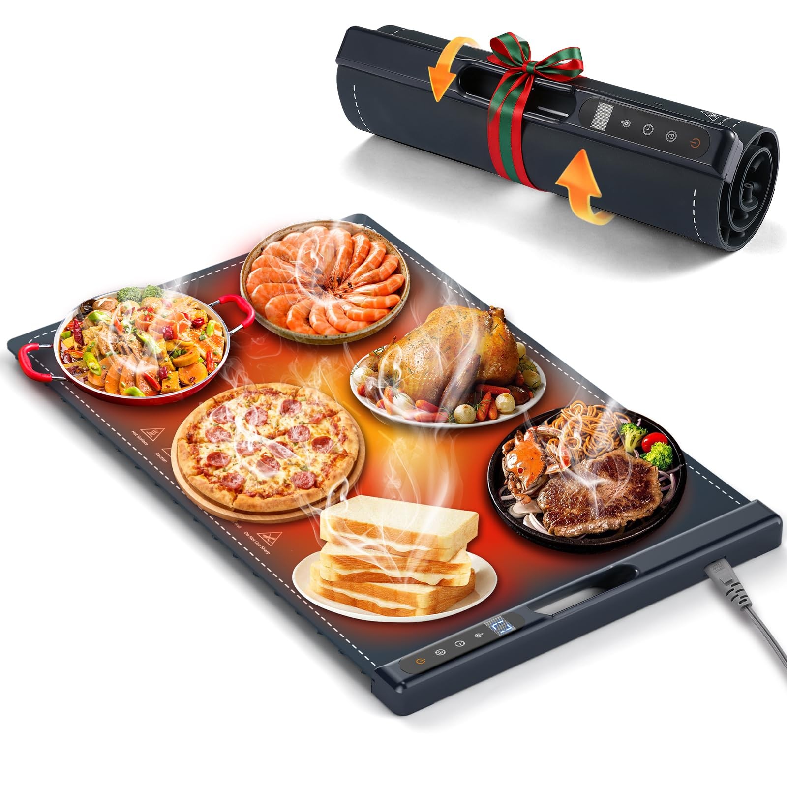 Food Warming Mats for Countertop, 23.62"*14.96" Warming Mat for Food, Silicon...