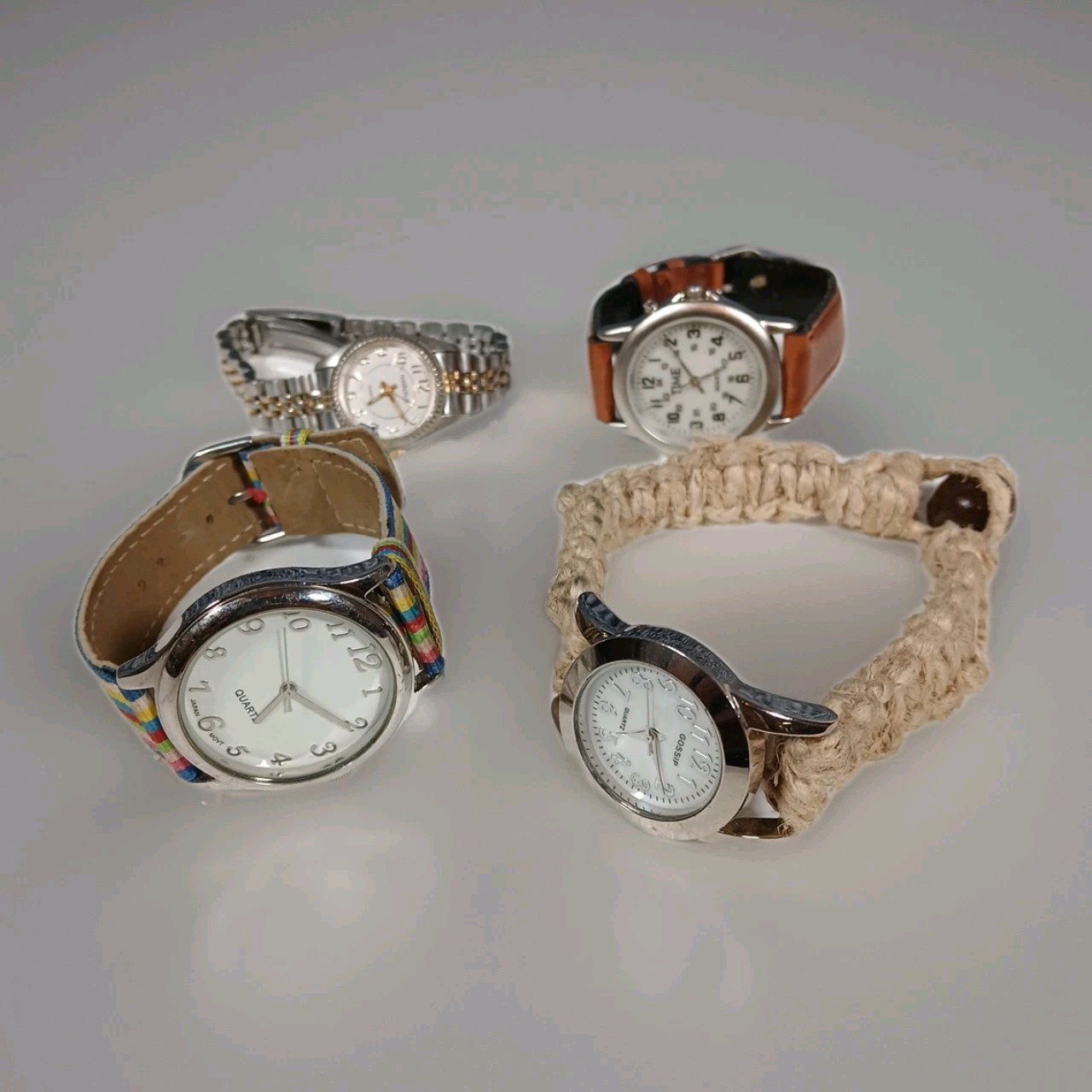 Ladies Wristwatch Lot Of 4 Random Brands Analog Quartz Gossip Watch-it "WORKING"