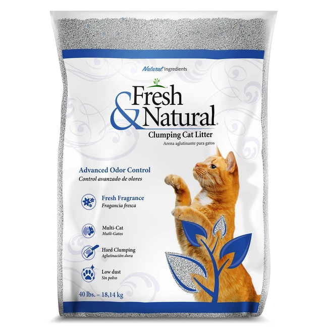 Fresh & Natural Clumping Cat Litter Fragrance 40 Lbs