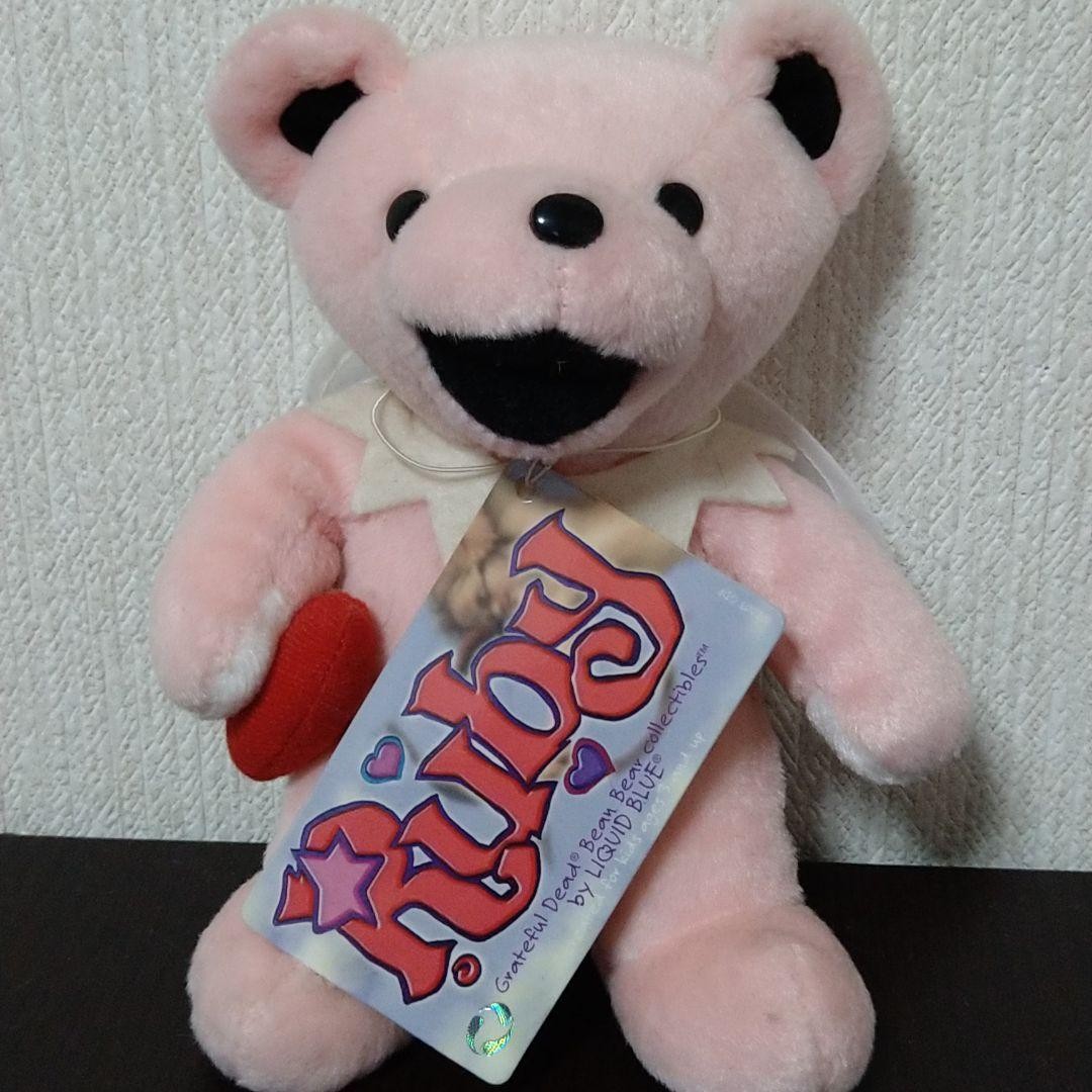 Rare Ruby Grateful Dead Bear Plush Toy Heart Wings 7/13/94 Collectible