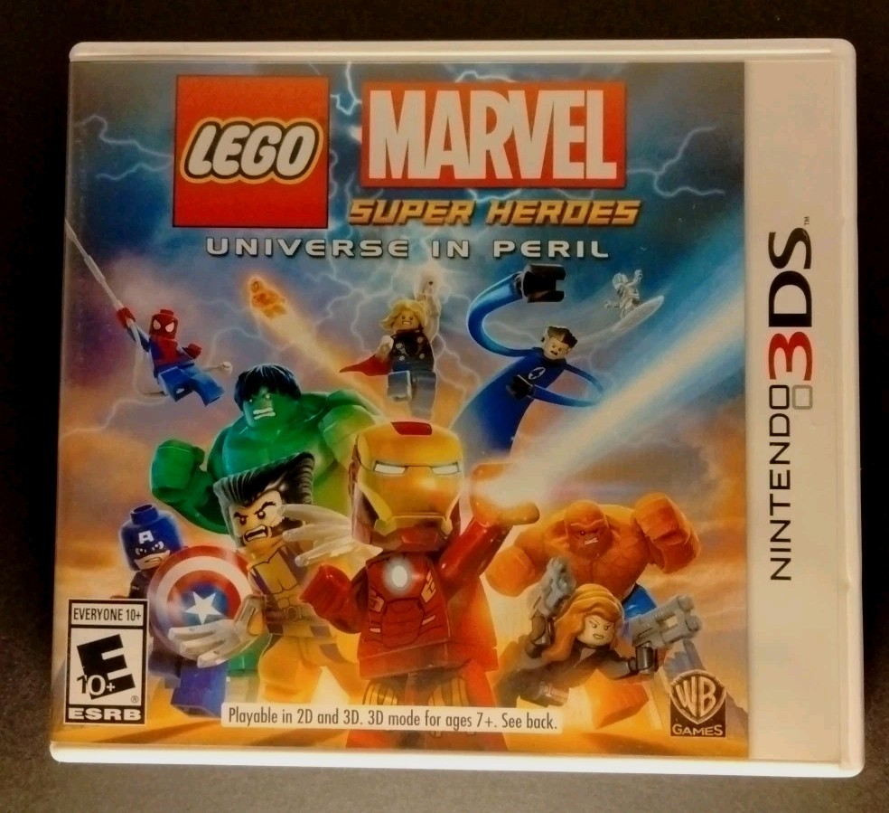 Lego Marvel Super Heroes Universe Peril Nintendo 3ds Authentic Case Artwork ONLY