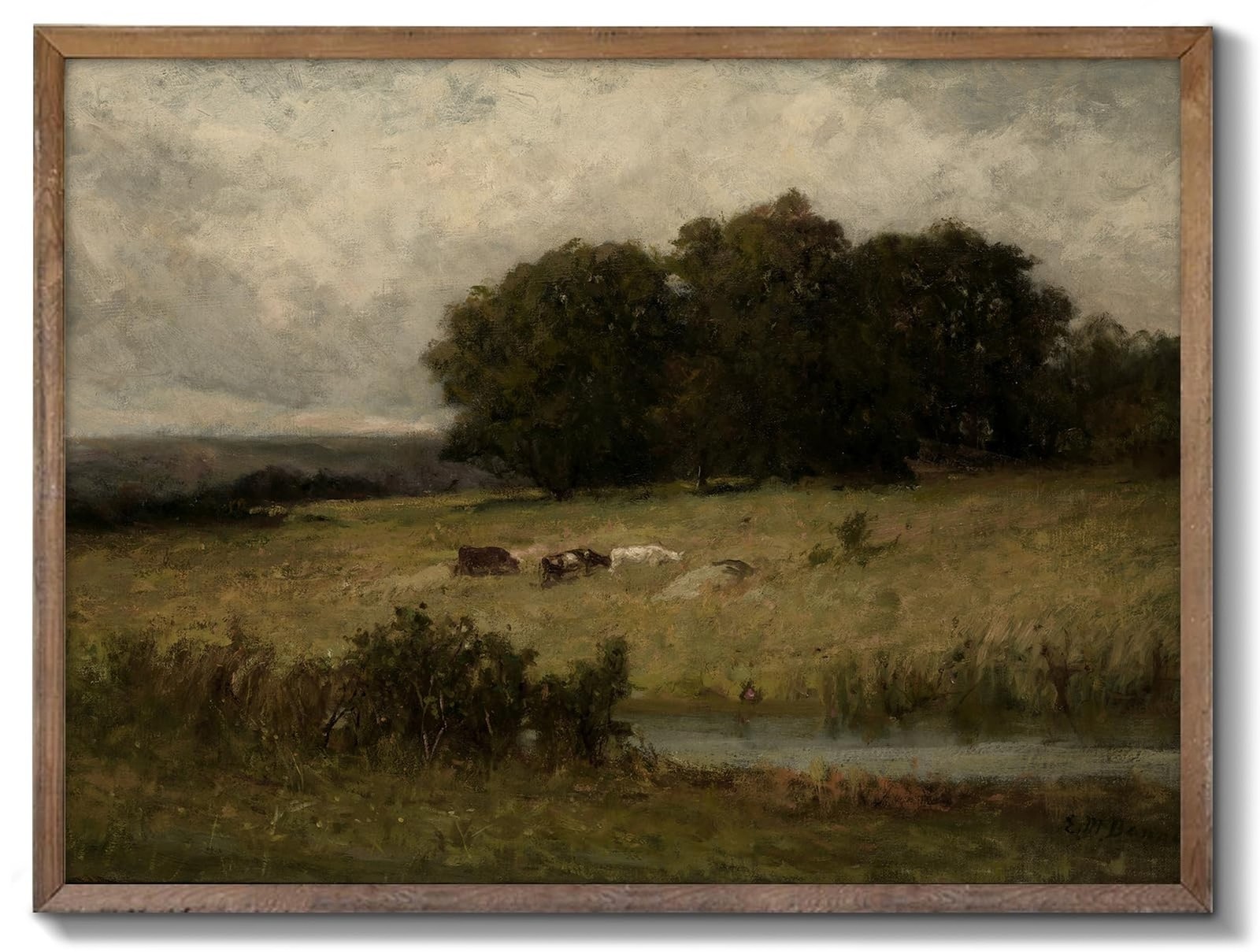 XOCUUI Canvas Wall Art Vintage Decor, Home Decor Danish Landscape Classical P...