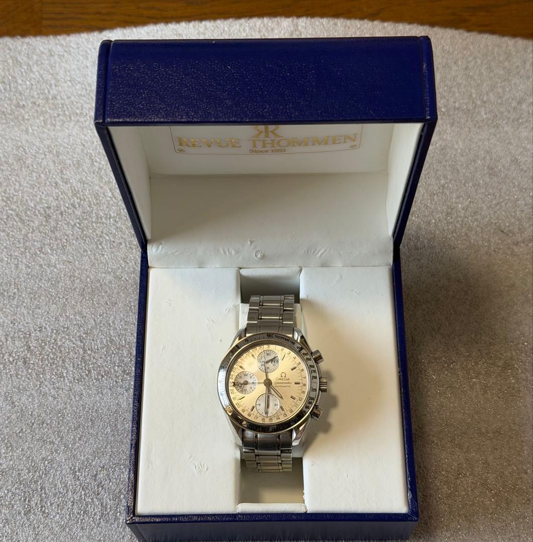 Omega Speedmaster Triple Calendar Day-Date 3523.30 Auto SS Mens Watch Boxed