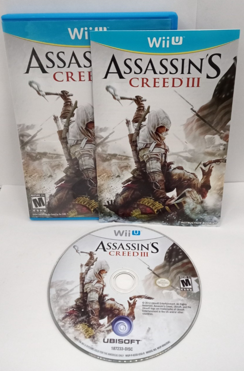(MA2) Assassin's Creed III (Nintendo Wii U, 2012) - Complete