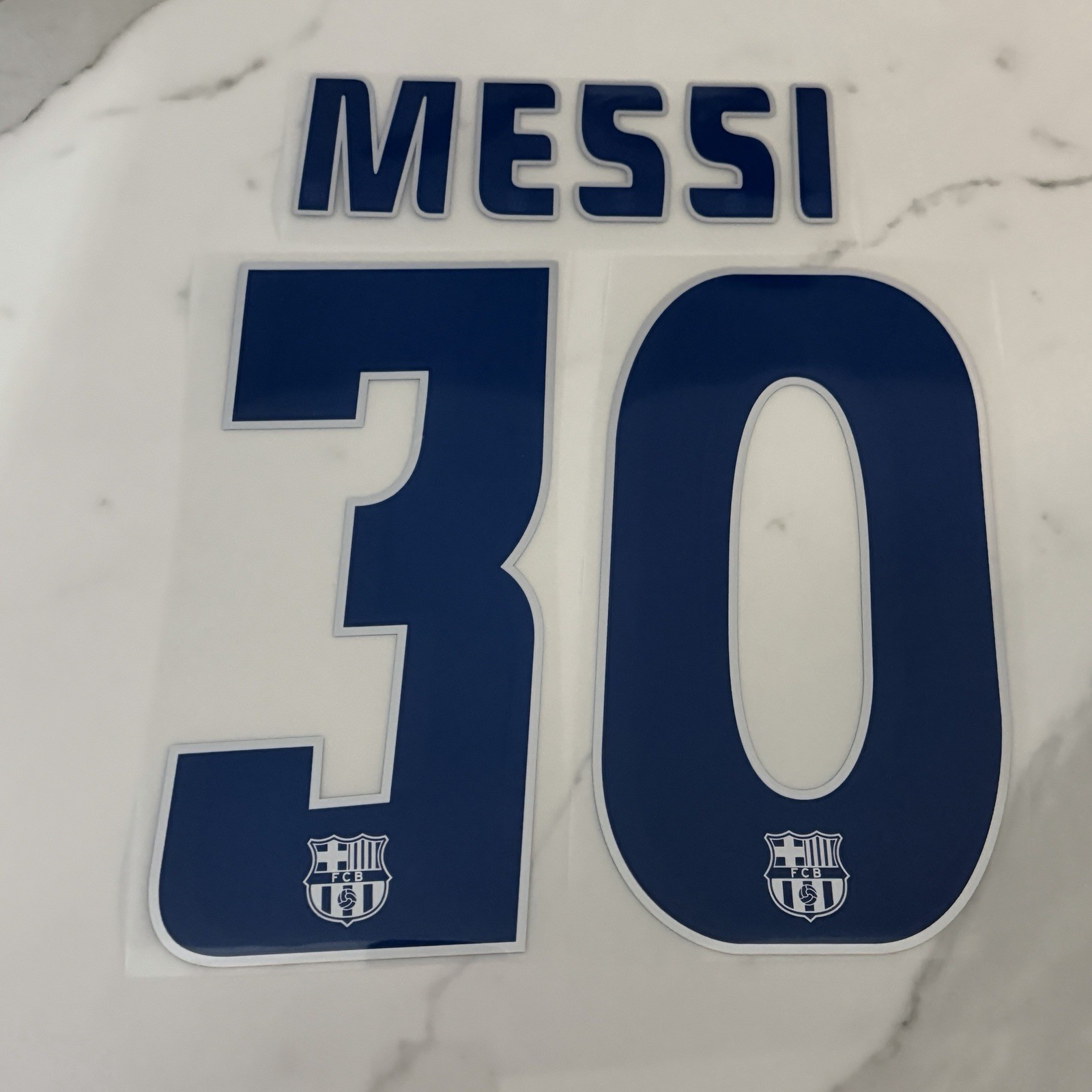 2004-06 MESSI 30 Barcelona Away Nameset Name Number Dorsal La Liga League