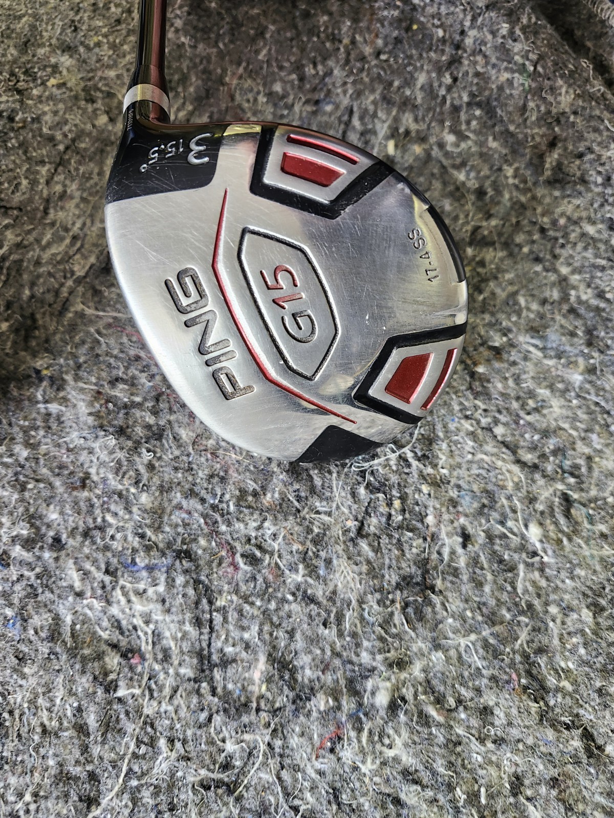 Ping G15 3 Wood, 15.5 Degree, Upgraded Aldila SERRANO Shaft, Stiff Flex, Right