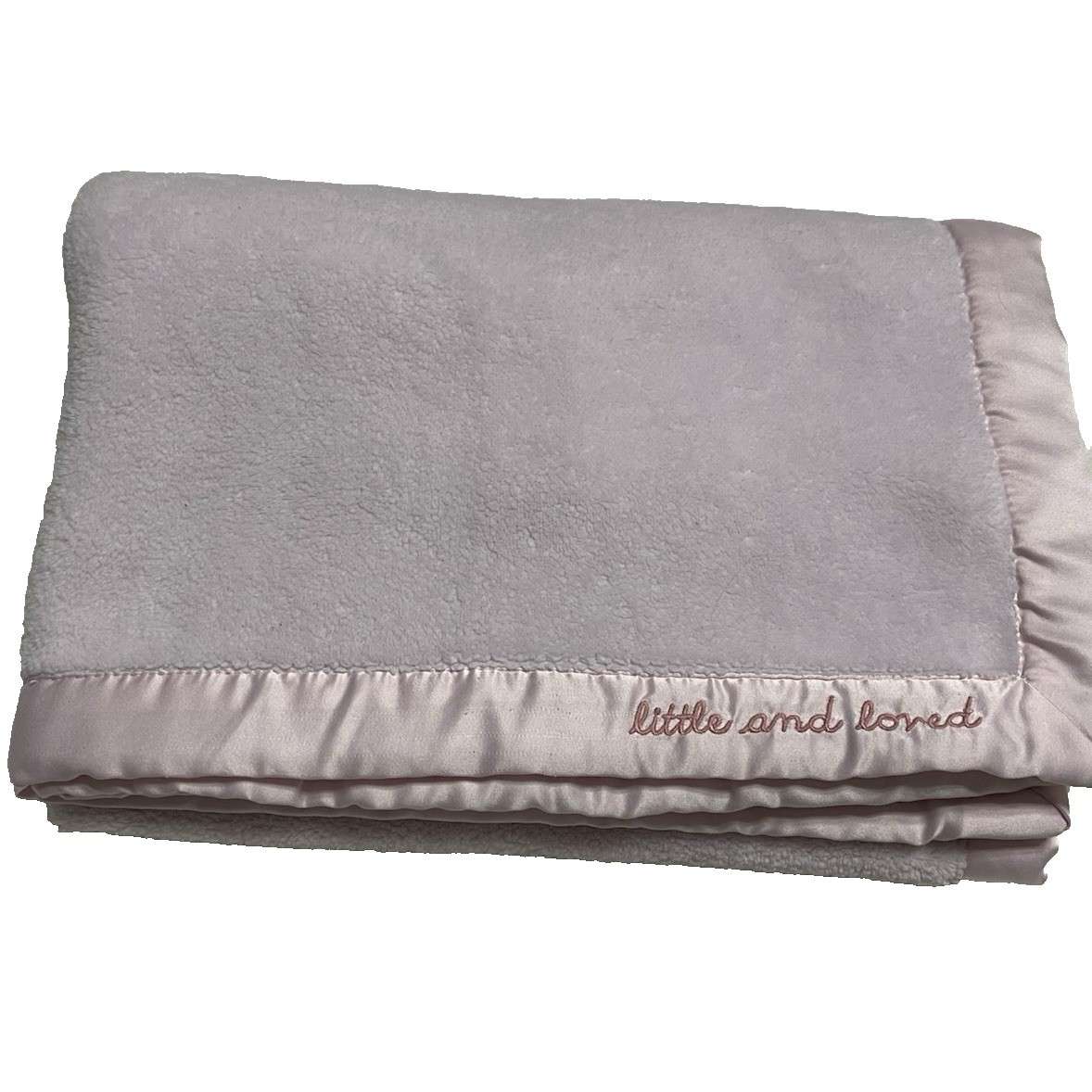 Carter's Little and Loved Pink Baby Lovey Security Blanket Matte Satin Trim