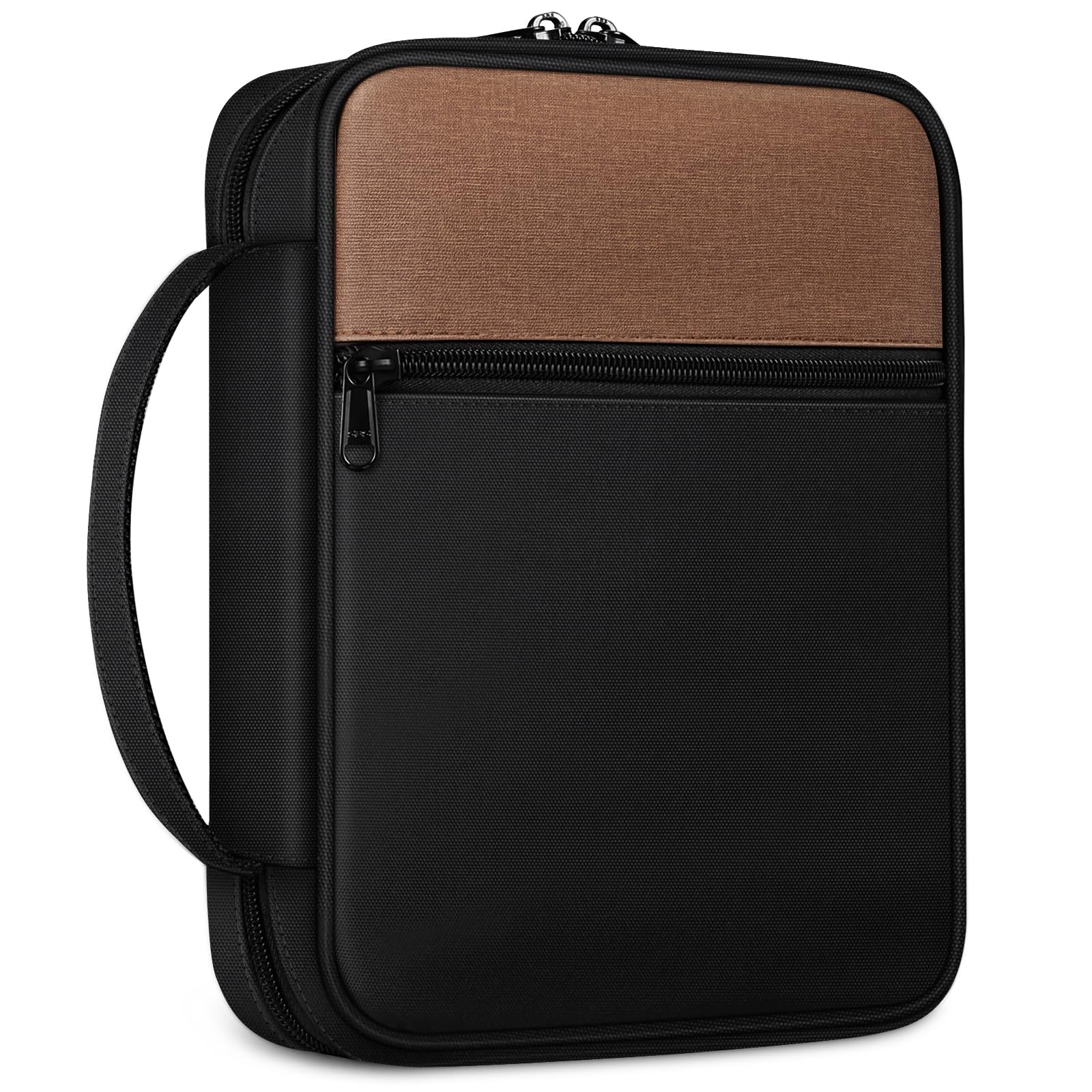 Bible Cover, Carrying Book Case Church Bag Bible Protective with Handle and Z...