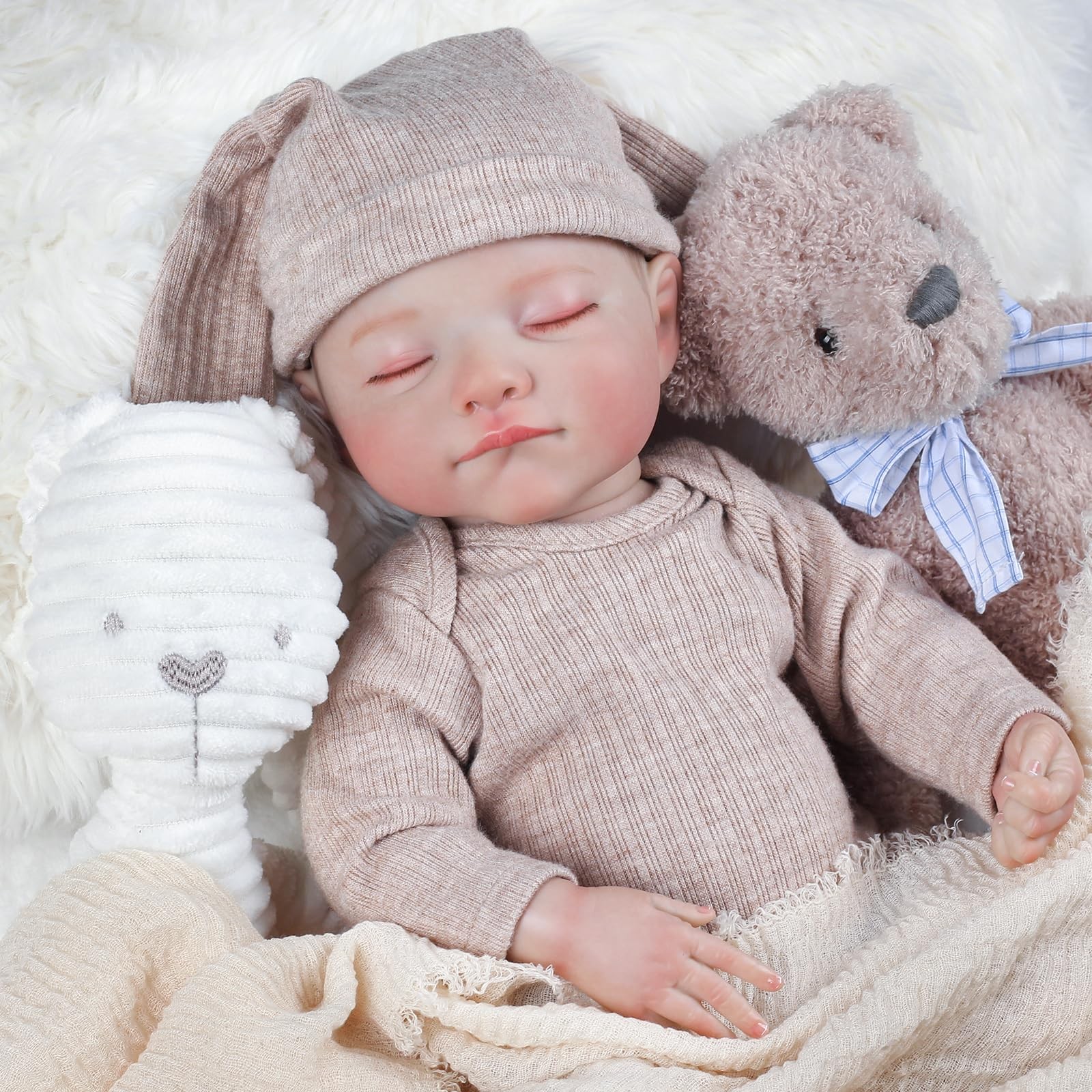 KidCuddz Reborn Baby Dolls  18 Inch Dolls Vinyl Full Body with Realistic Vein...