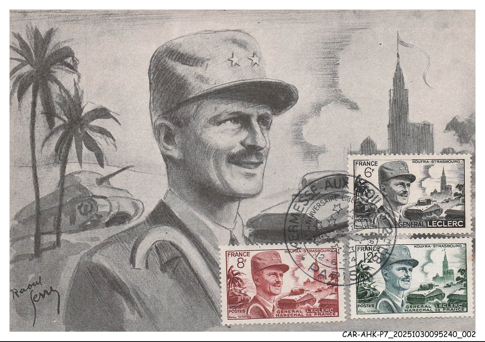 Car Ahkp7 0373 Maximum Cards - Paris - General Leclerc - Marechal De Fr